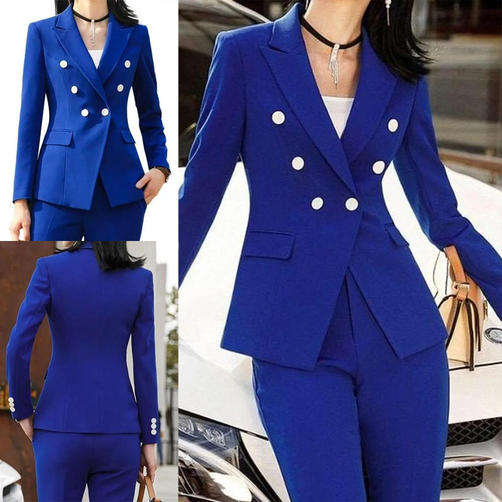 Spring New Arrival Women Pants Suits Slim Fit Mother of the Bride Wedding Suit Ladies Evening Party Tuxedos Formal Wear 2 pcs