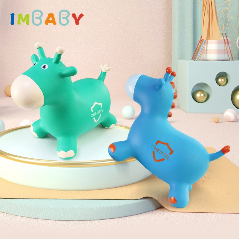 IMBABY Baby Horse Toy Increase Thickening Outdoor Mount Jumping Ride Safe And Healthy Plaything Conducive to Children Hot Sale