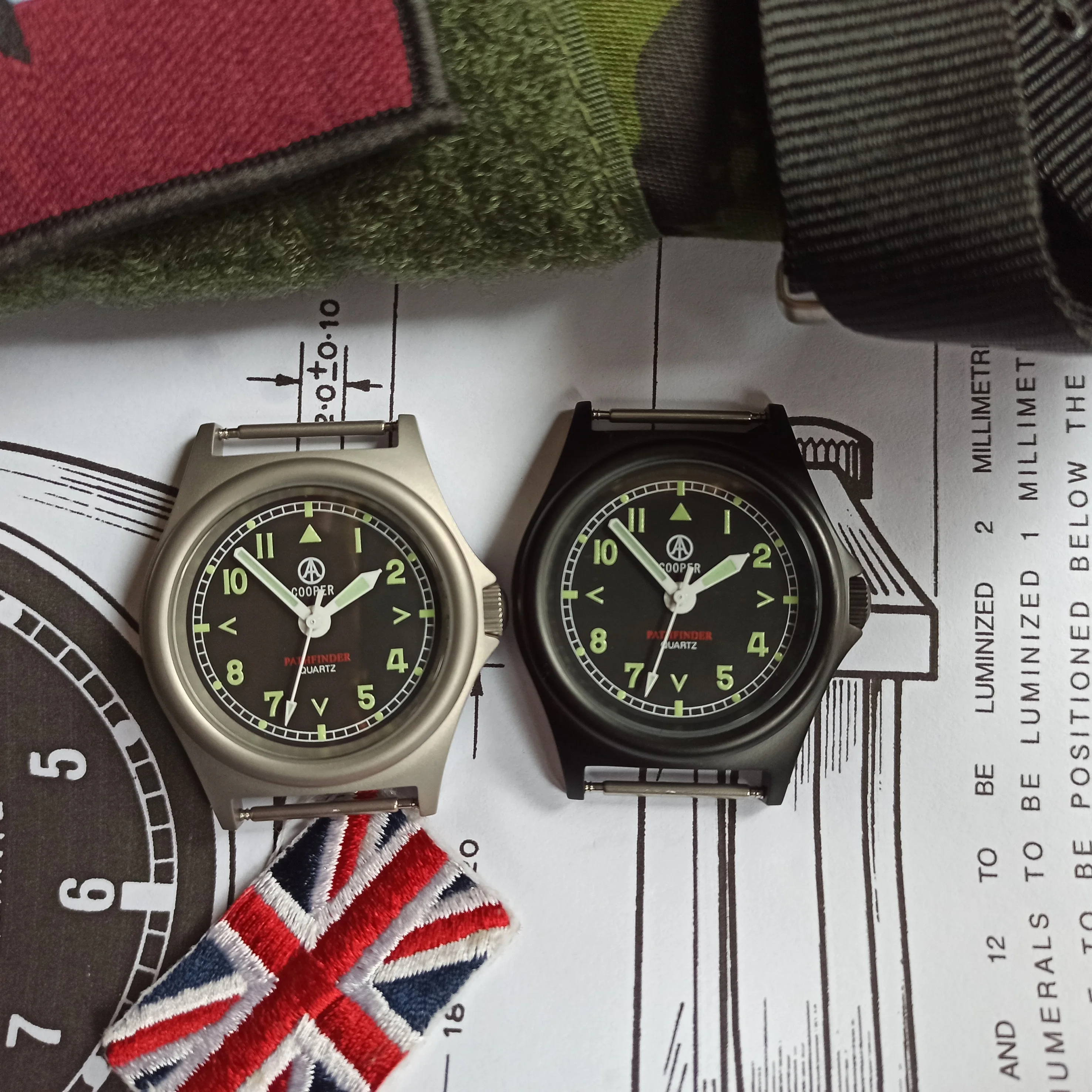 QM 38mm Watch Pathfinder MWC Military Army Matt Steel Finish SM8018ST Waterproof Matt finish 8018 New In Vintage Quartz