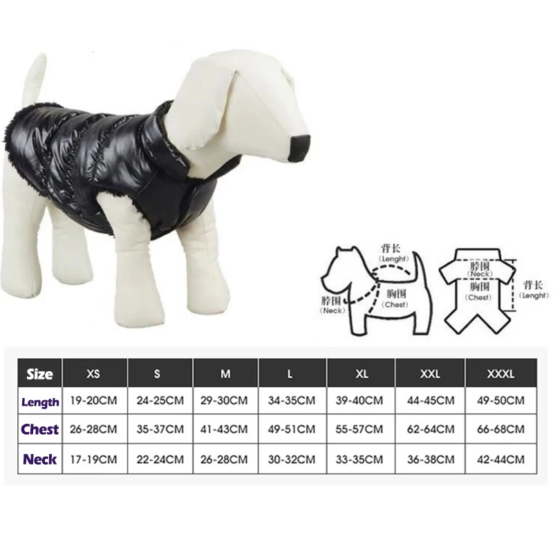 Winter Clothes for Dogs Clothing Warm Vest Dog Clothes for Small Large Dogs Coat Down Jacket Waterproof Keep Warm Pet Clothes