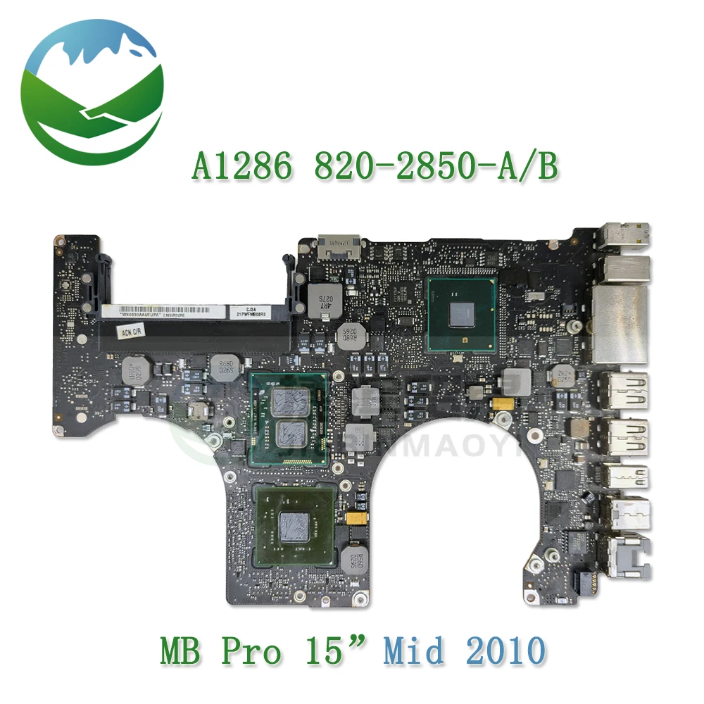 Laptop A1286 Moederbord Mid 2010 Moederbord voor Apple MacBook Pro 15.4 "A1286 Logic Board 661-5566 EMC 2353 820-2850-A/B