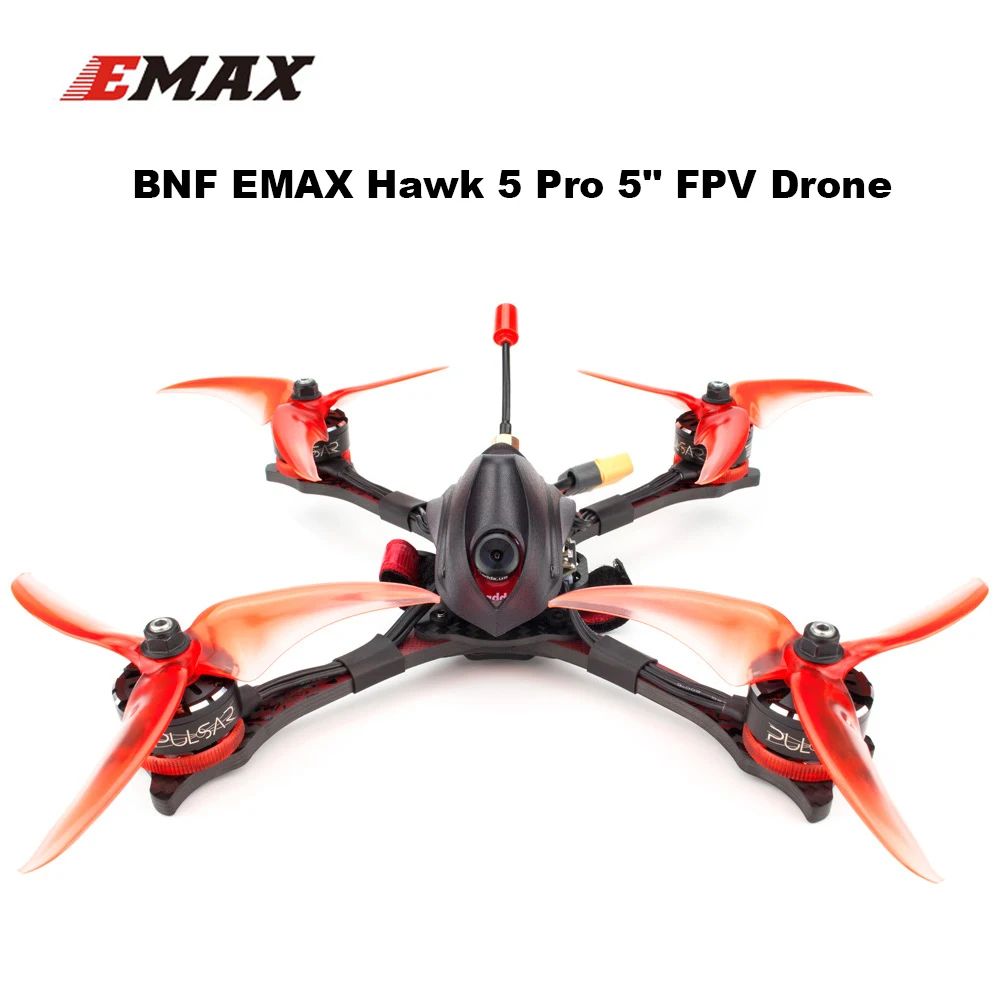 

EMAX Hawk PRO 5 inch 210mm Frame Drone Motor Pulsar 2306 1700KV/2400KV FPV Camera CADDX Ratel F4 MATEK F405 for FPV Racing Drone