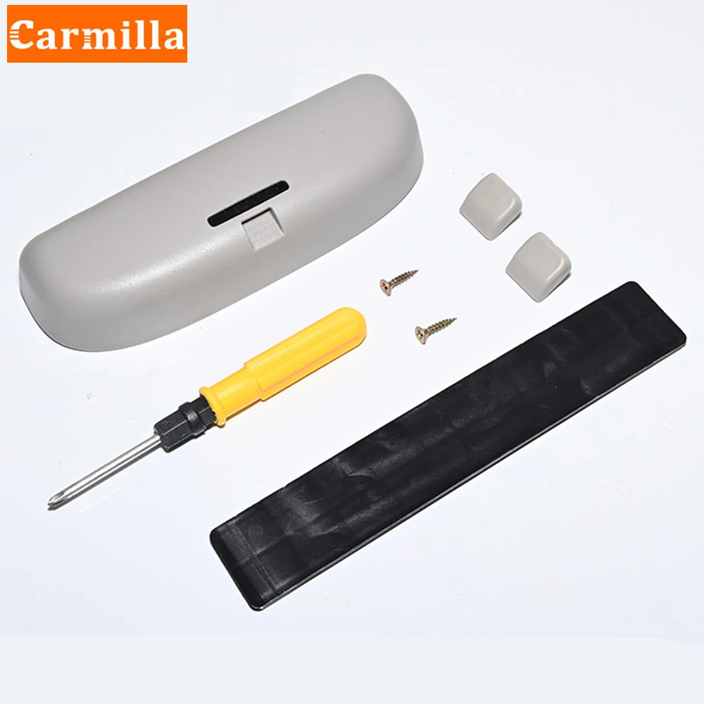 Carmilla Car Glasses Box for Hyundai Tucson Elantra Verna Solaris IX30 IX35 IX45 Sonata Santa Fe Sunglasses Holder Case Parts