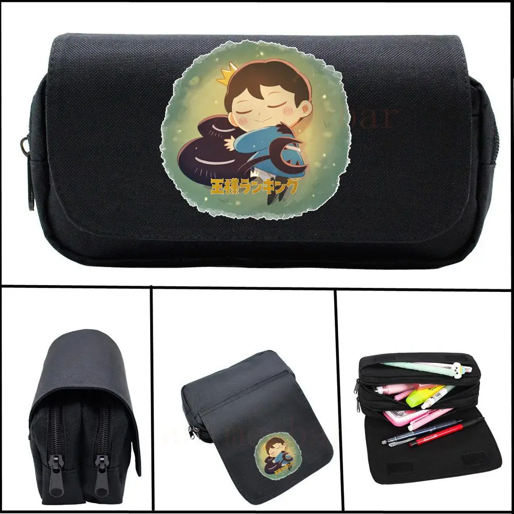 

Anime Ousama Ranking Ranking of Kings Pencil Case Make up Cosmetic Bag Student Stationery Multi-function flip Bags