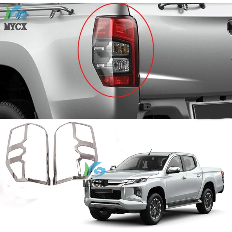 For Mitsubishi L200 Triton 2019 2020 2021 Ram 1200 ABS chrome Car Accessories rear lights Cover