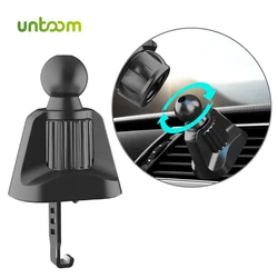 Untoom Car Phone Holder Base Universal 17mm Ball Head for Car Air Vent Mount Clip In Car Hook Stick Cell Phone Support Bracket