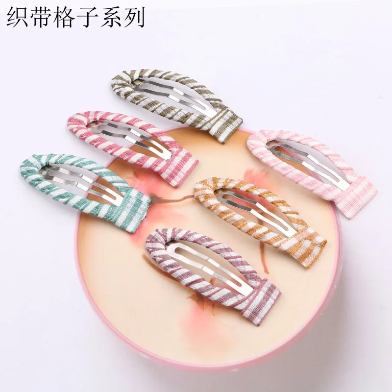 Korean Ribbon All Inclusive BB Clips Clip Hair Pin Girl Baby Handmade  Accessories DIY Ornament Material 50pcs 45*15mm