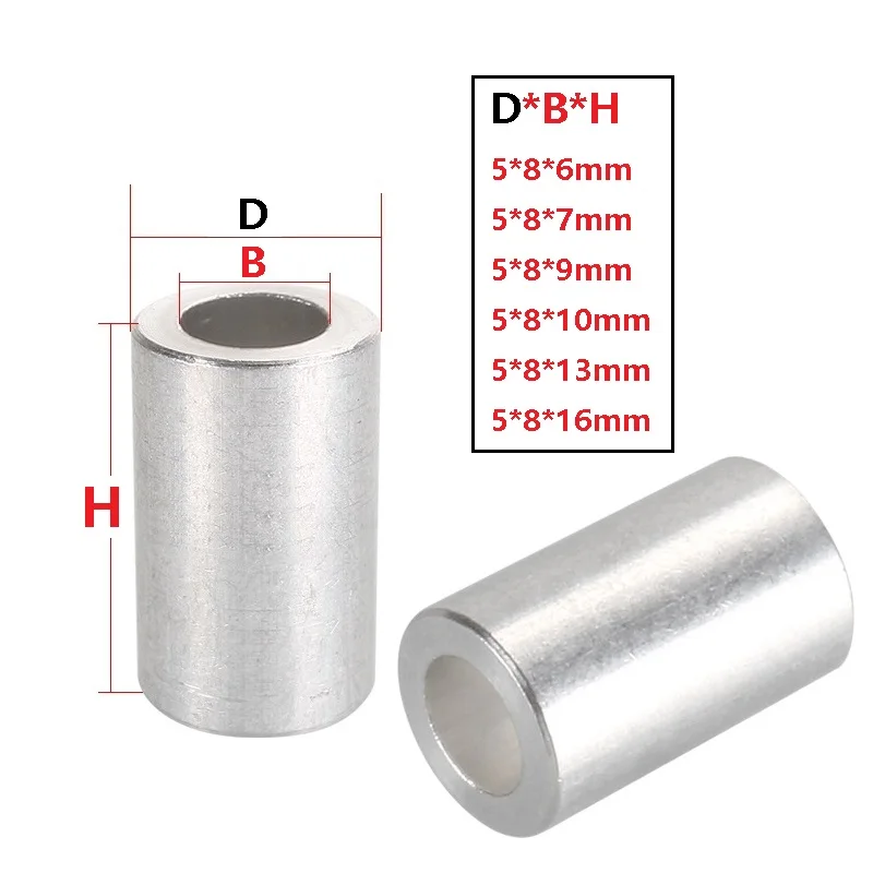 RAMPS 10pcs Pulley Isolation Column Aluminium Spacer V-slot Separate Pillar Quarantine Bore for 3D Printer Parts