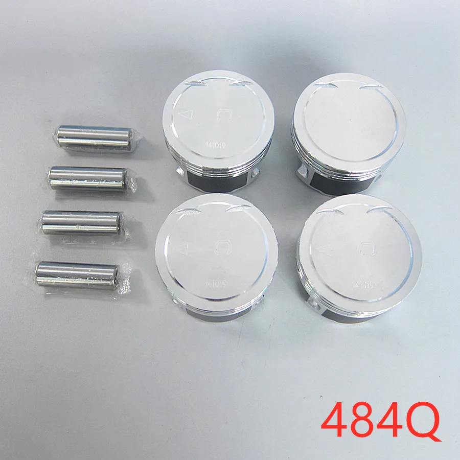 Car accessories engine parts 1 full set piston STD size SA00-11-102M1 for Haima 7 2010-2016 484Q