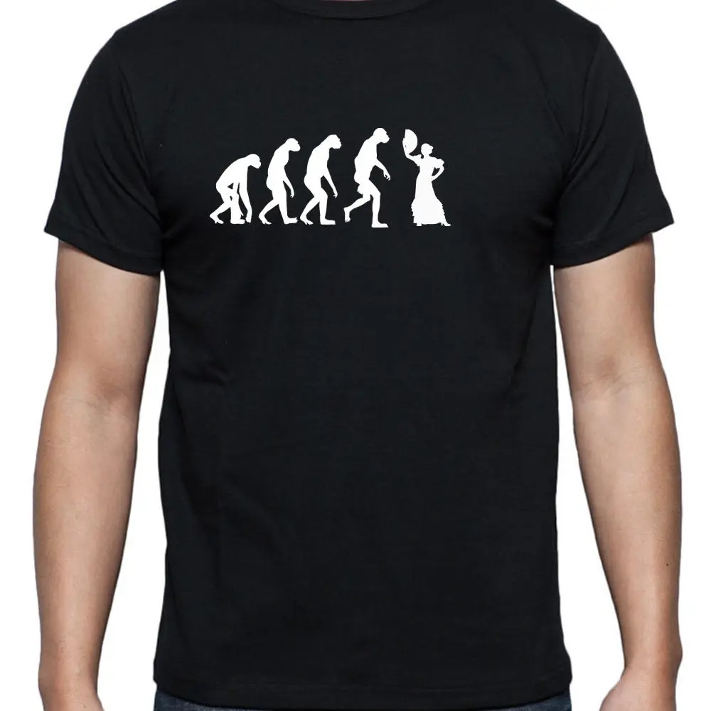 Evolution Flamenco Dancer T Shirt Spanish Mens Spain Holiday