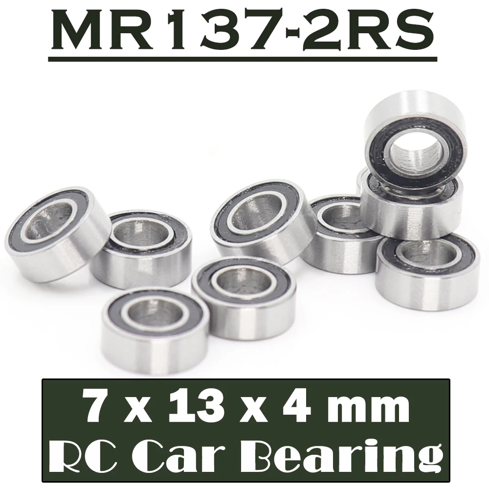 

MR137RS Bearing ( 10 PCS ) 7*13*4 mm ABEC-7 Hobby Electric RC Car Truck MR137 RS 2RS Ball Bearings MR137-2RS Black Sealed