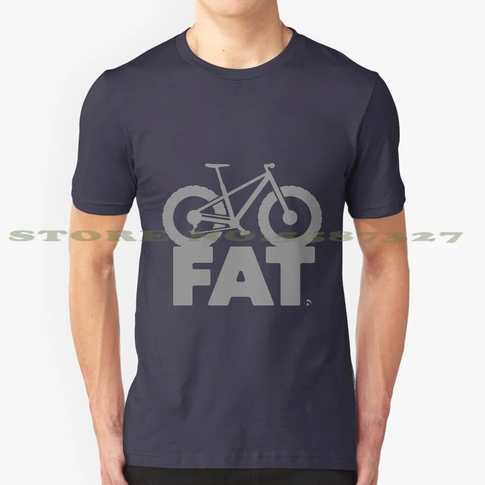 Fat Bike 100% Cotton T-Shirt Fatbike Fat Bike Cycling Graphic Design Mtb Mountain Bike Vélo Fat Tire Bike Bikes Bike Art