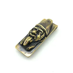 Outdoor Small Tool Brass EDC Chinese Mythology Paper Clip Money Clip Card Holder