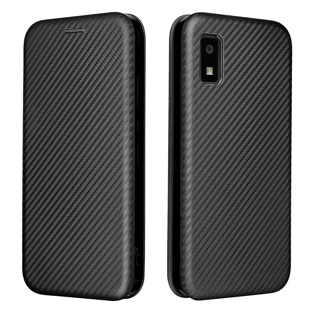 Fashion Flip Carbon ShockProof Wallet Magnetic Leather Cover Sharp Aquos Wish 3 4 Case For Sharp Aquos Wish3 Phone Bags