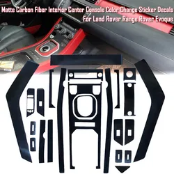 Car-Styling 3D Carbon Fiber Car Interior Center Console Color Change Molding Sticker Decals For Land Rover Range Rover Evoque