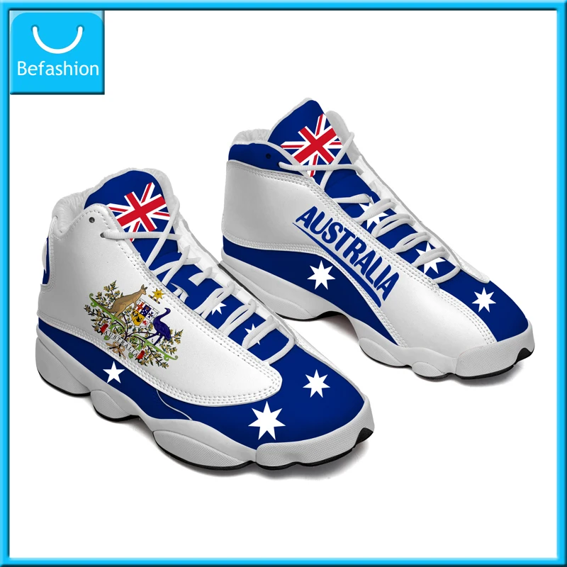 

Dropshipping Print On Demand Oceania Australia New Zealand Flag Custom Print Basketball Sneaker Shoes Free Shipping