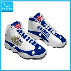 Dropshipping Print On Demand Oceania Australia New Zealand Flag Custom Print Basketball Sneaker Shoes Free Shipping