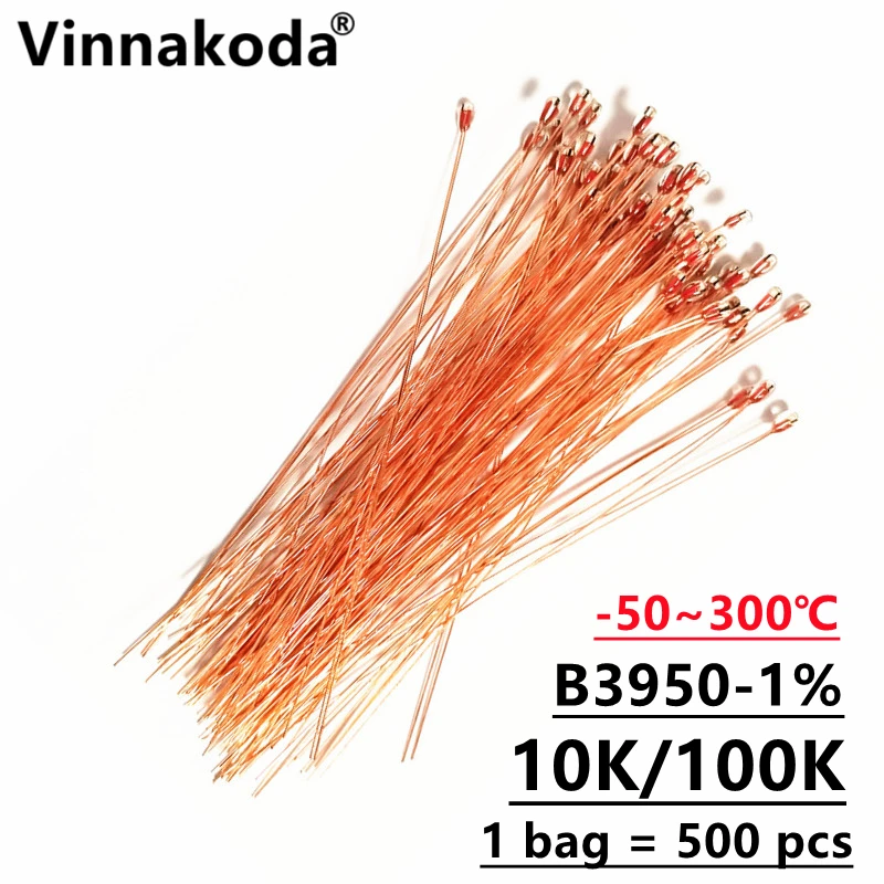 MF51D czujnik temperatury single-ended NTC B3950 10/100K 1% odporność na temperaturę 300 ℃   Sonda do drukarki 3D