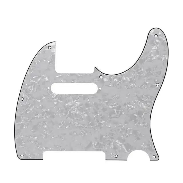 Ohello Telecaster 8 Hole Tele Pickguard Black Pearl Scratch Plate for American/Mexican Standard Guitar