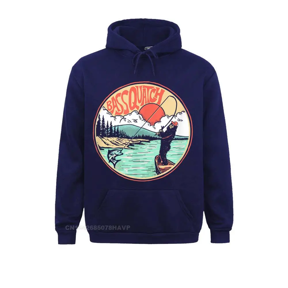 Bassquatch! Funny Bass Fishing Bigfoot On The Lake Sasquatch Hoodie Hoodies For Men Graphic Sweatshirts New Coming Sportswears