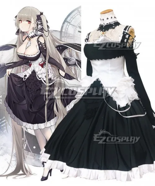 Azur Lane Formidable Women Dress Female Apron Maid Lolita Dress Uniform Halloween Carnival Outfit Dress Suit Cosplay Costume E00