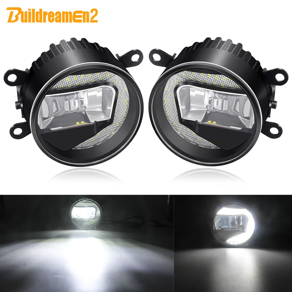 

2IN1 Car LED Fog Light Assembly Daytime Running Light For Mitsubishi L200 Colt Endeavor Pajero Eclipse Outlander Galant Triton