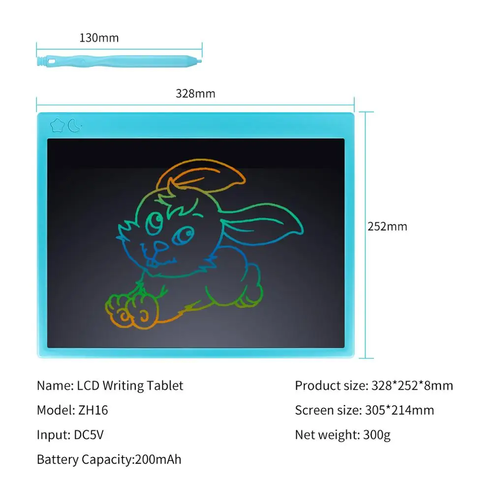 Imagem -05 - Tablet de Desenho Digital Portátil Mesa Digitalizadora de 16 com Caneta para Desenho e Escrita em Lcd