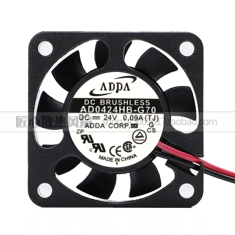 

Новый оригинальный AD0424HB-G70 4010 24V 0.09A (4 см) в форме ручки с двумя шарами инвертор принтер копир источника питания ультратонкий вентилятор