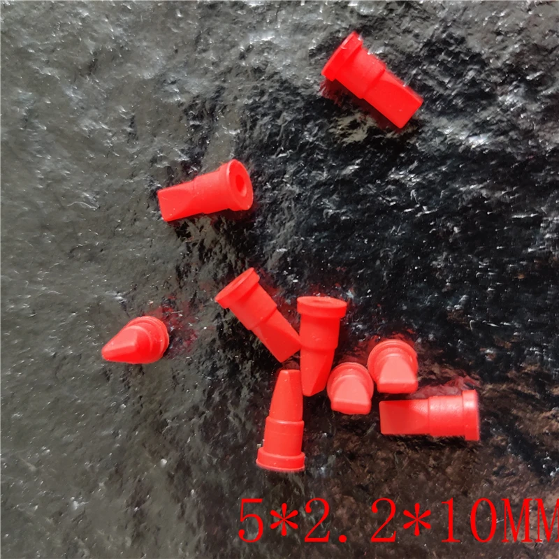 100PCS 5*2.2*10MM Mini red silicone duckbill valve one-way check valve