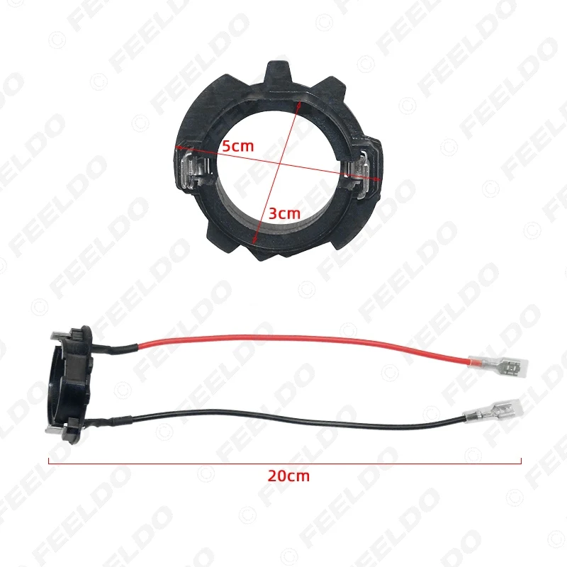 H7 Car LED Bulb Base Socket Adapter For Volkswagen Jetta Golf5 MK5 GTI Retainers Clip Headlight Holder