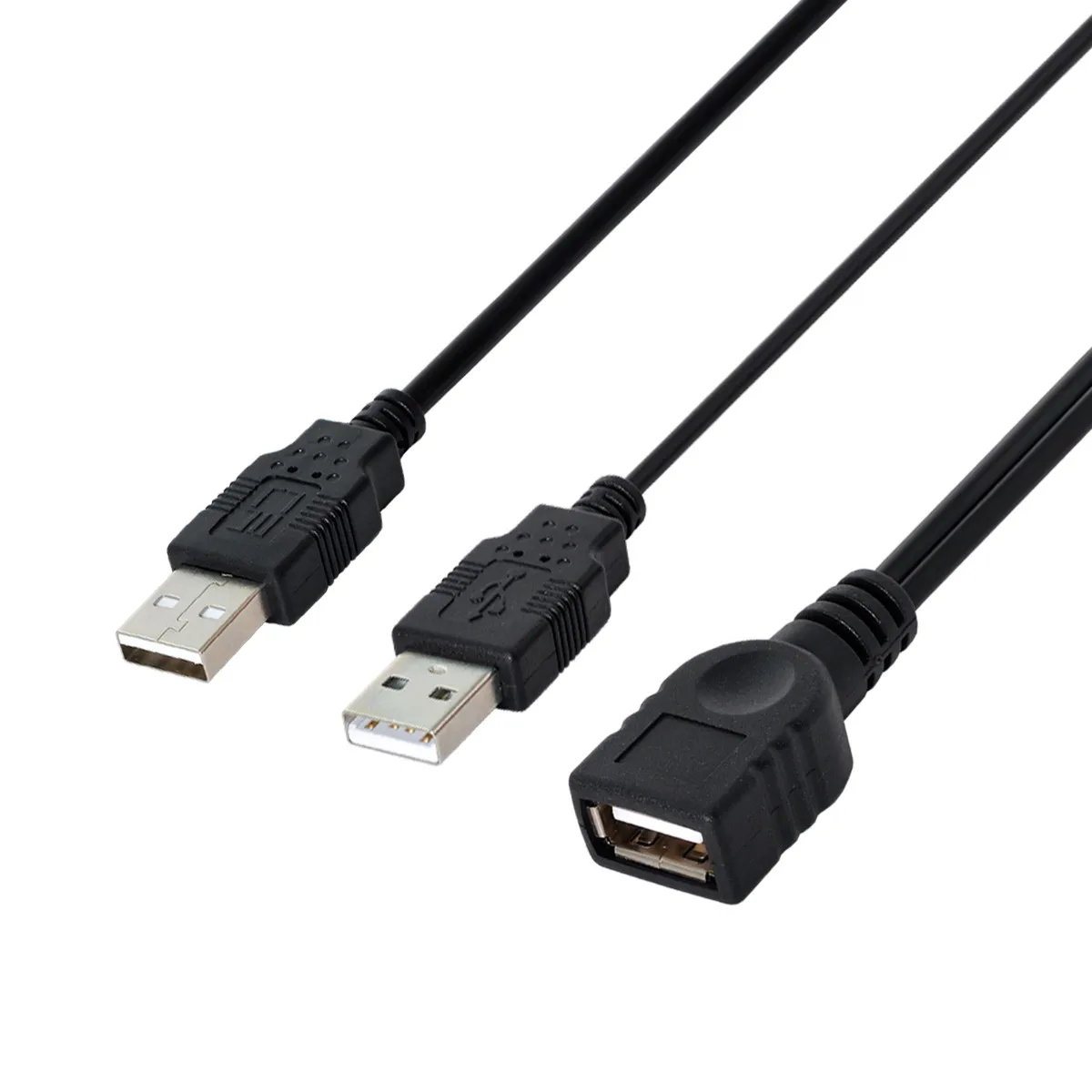 Cablecc Chenyang BK USB 2.0หญิงAถึงDualข้อมูลเสริมชายเสริมYสำหรับ2.5 "disk