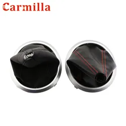 Carmilla Car Gear Shift Knob Boot Gaiter Dust Cover Collar Frame for Suzuki Swift SX4 Alto MT 2005 - 2016 Auto Accessories