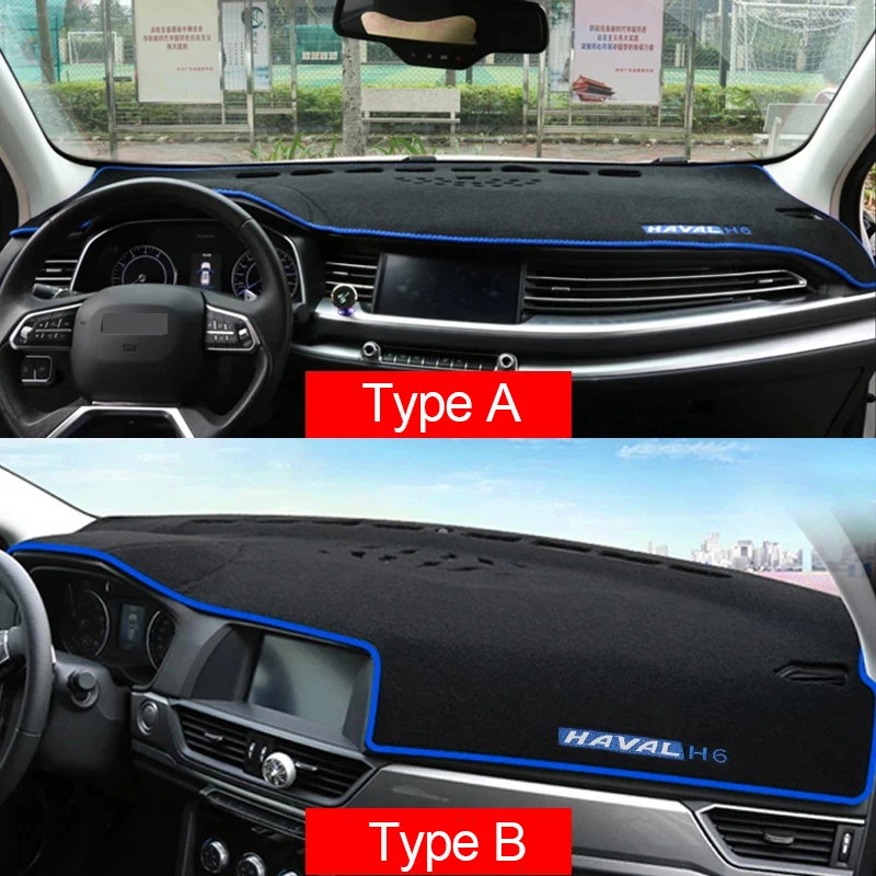 For Haval H6 2017 2018 2019 2020 Car Dashboard Covers Mat Sun Shade Pad Instrument Panel Carpets Anti-UV Interior Accessories