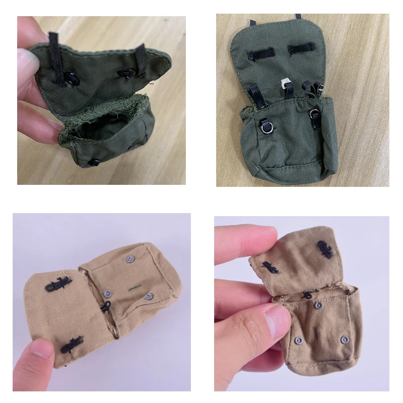 1/6 Scale DML WWII Paratrooper German U.S Army Bread Backpack Bag Sundries Bag Dry Food Bag Model for 12Inch Soldier Body Access