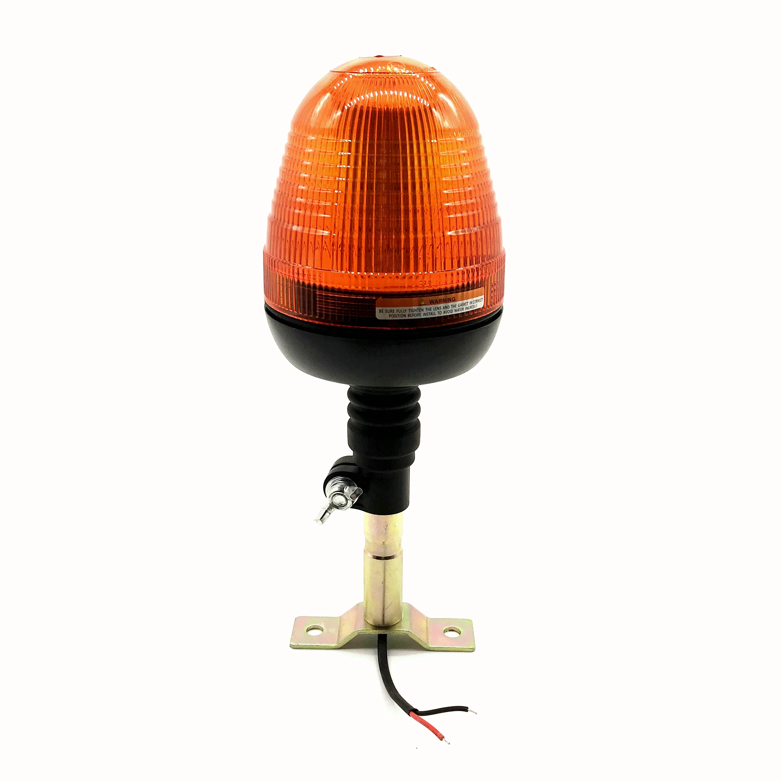 Amber 60 LED Vehicle Strobe Warning light Beacon Flexible Pipe Mount Forklift Tractor Emergency Hazard Safety flashing Lights