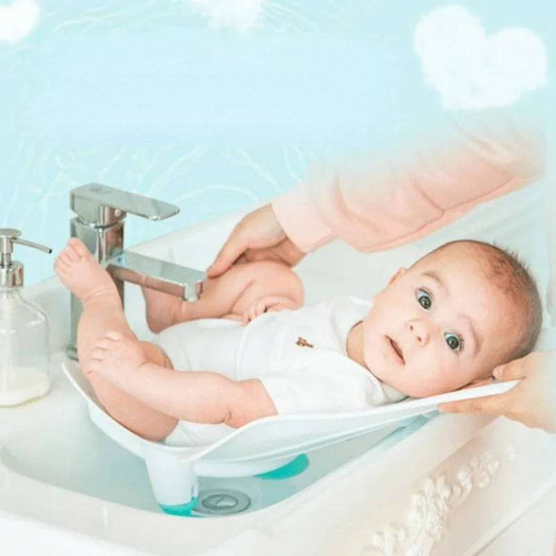 Cute Baby Bath Baby Ass Washing Basin For Baby Newborn Washing PP Tub Portable Infant Can Sit And Lie Down Bath Accessories