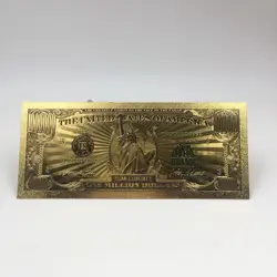 1 Million Dollar Bill Banknotes Decoração, Banhado a Ouro Antigo, EUA Lembrança, Decoração para o Lar, Alta Qualidade, Drop Shipping, 1Pc