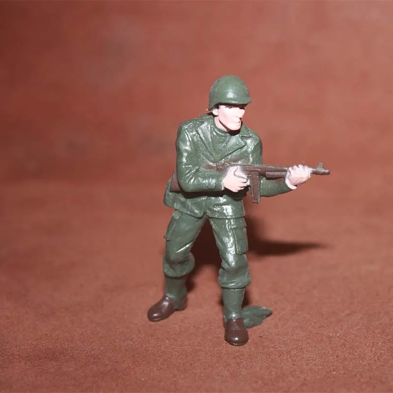 WW2 Miniature Accessories Military Scene Decor World War II Soldier Army Infantry Signaller Action Figure Figurine Model Toys