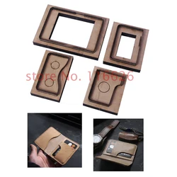 DIY leather craft card holder small wallet die cutting knife mold metal hollowed punch blade 8x10.5cm