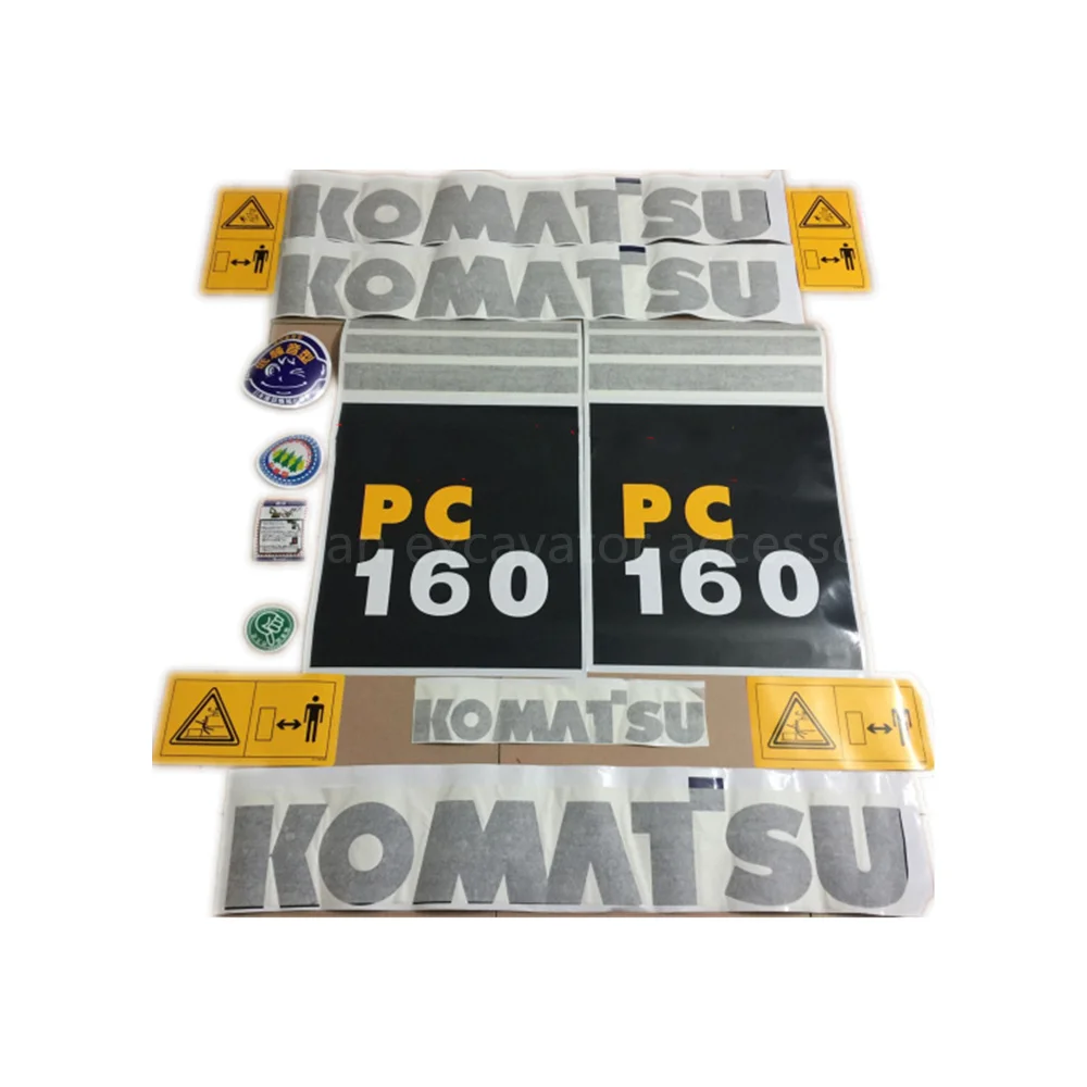 excavator parts for Komatsu PC100 130 160-7-8 180-6-7 190-7 whole car sticker body sticker warning sticker