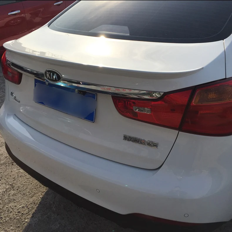 Car Accessories For Kia Forte K3 2011 2012 2013 2014 ABS Plastic Unpainted Primer Tail Trunk Lip Wing Rear Spoiler Decoration