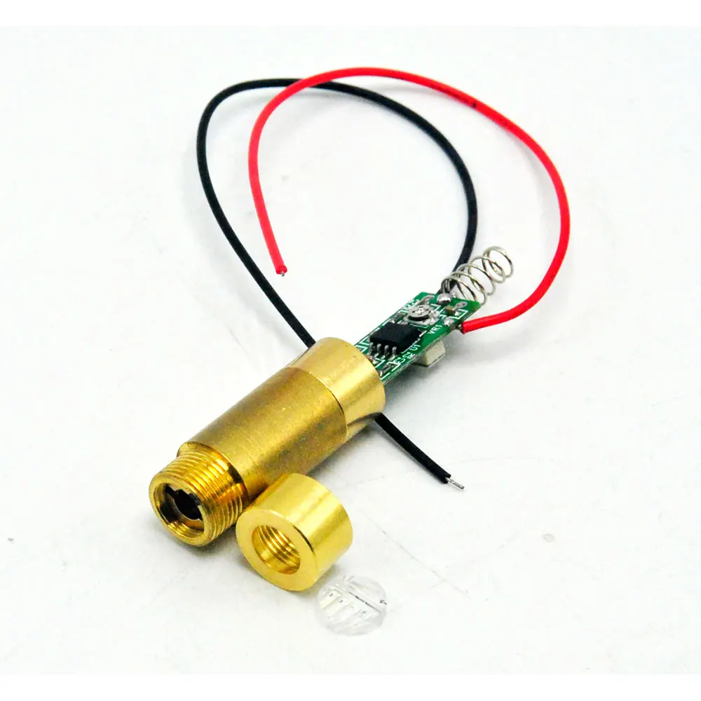 Industrial/Lab Messing 650nm 200Mw Rode Laser Module Kruis Beam DC3.7V Driver Uit