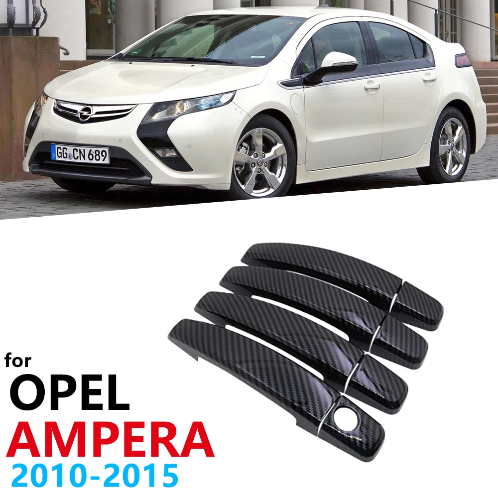 

Gloss Black Carbon Fiber Door Handles Cover Trim for Chevrolet VOLT Opel Ampera 2010 2011 2012 2013 2014 2015 Car Accessories