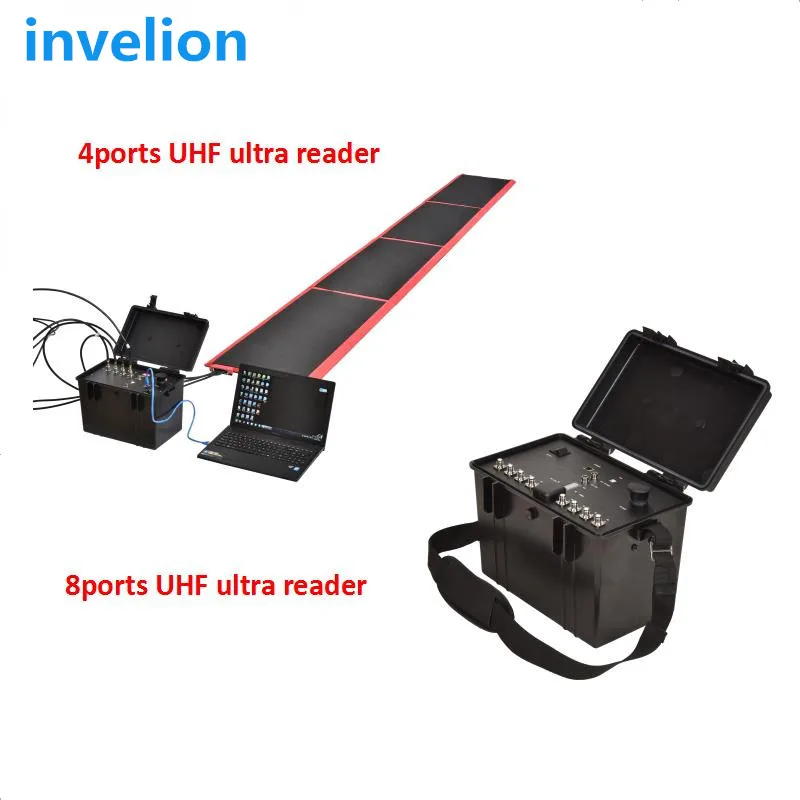 race timing system multiply competitor USB&Ethernet 860-960mhz rfid floor antenna/rfid race stick bib tag/free software