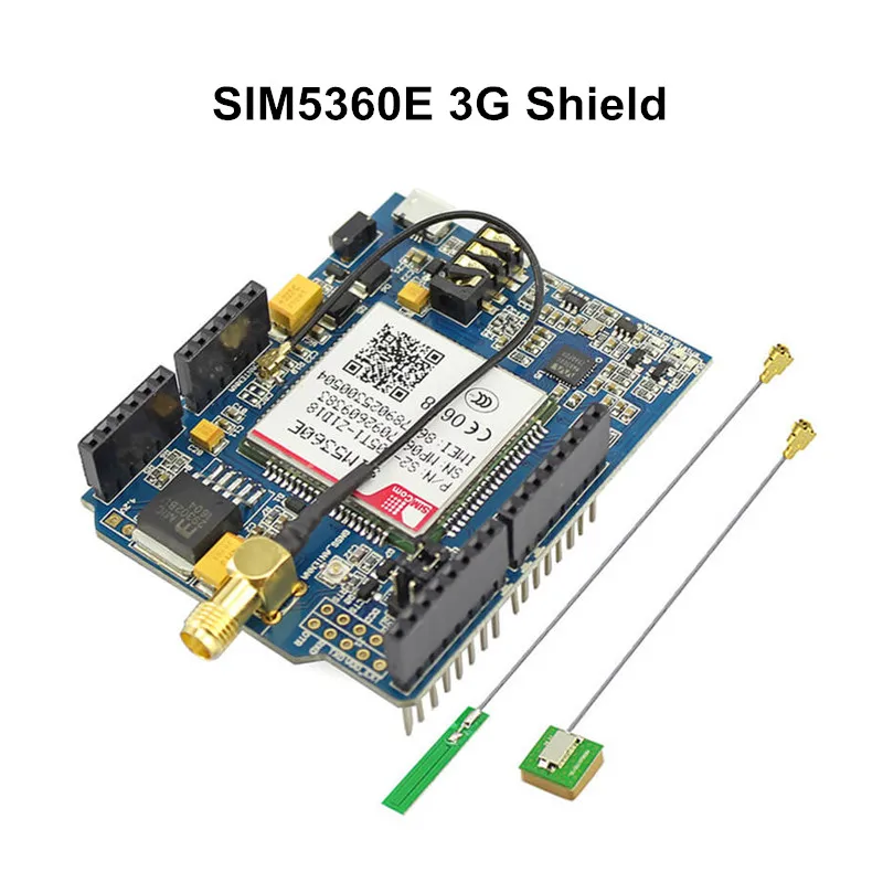 Elecrow GSM/GPRS/EDGE SIM5360E 3G Shield for Crowduino UNO Mega Module A-GPS Micro SIM Card 3G Network eCALL Development Board