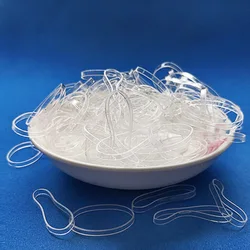 Bandas desechables transparentes para el pelo para niñas, accesorios bonitos para el cabello, 200 Uds.