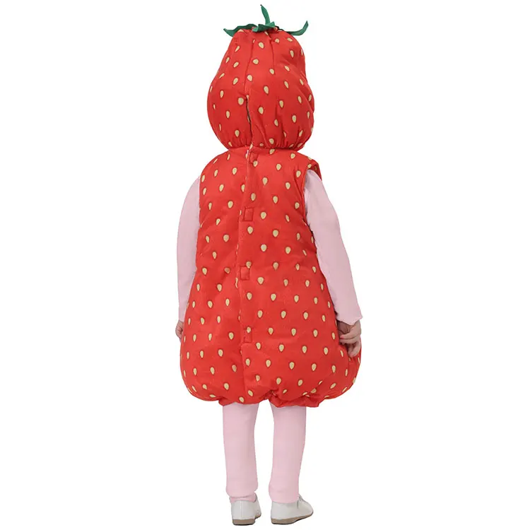 Disfraz de Halloween para niños, puesta en escena, frutas y verduras, Cosplay de fresa