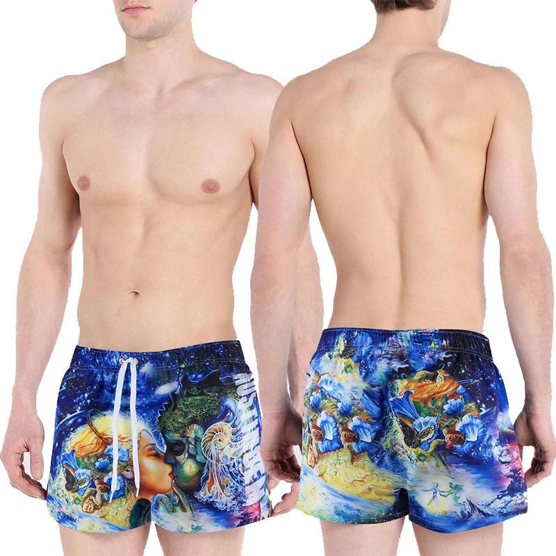 Mens Swimwear Swimsuit Beach Shorts Summer Swimming Trunks Bathing Suits Men Swim Boxer Beachwear Maillot de bain homme