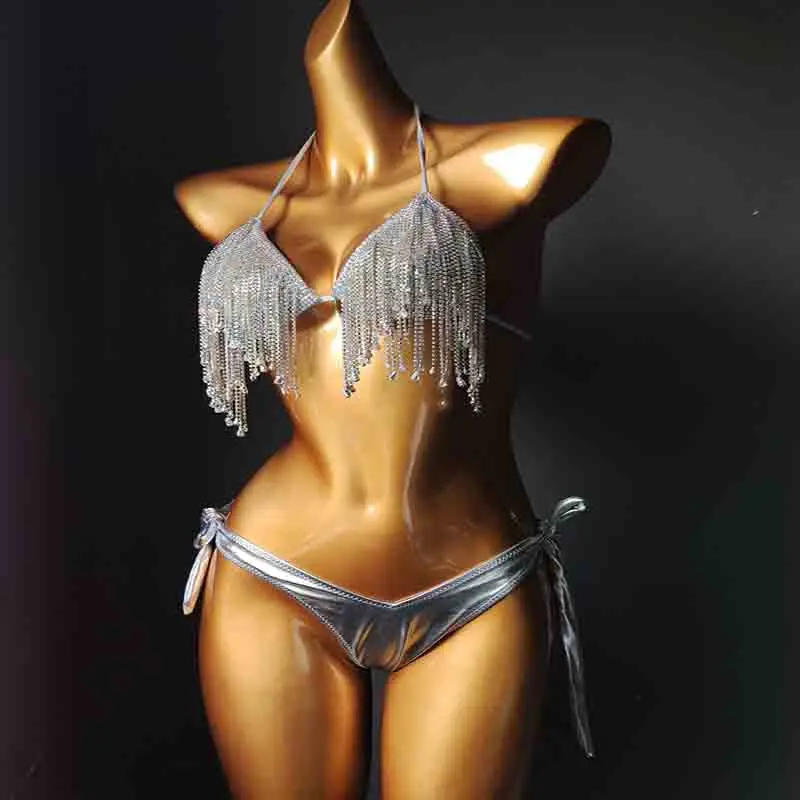 2020 venus wakacje nowy diament frędzle bikini set bandażowy strój kąpielowy sexy strój kąpielowy dla kobiet strój kąpielowy kostium kąpielowy typu