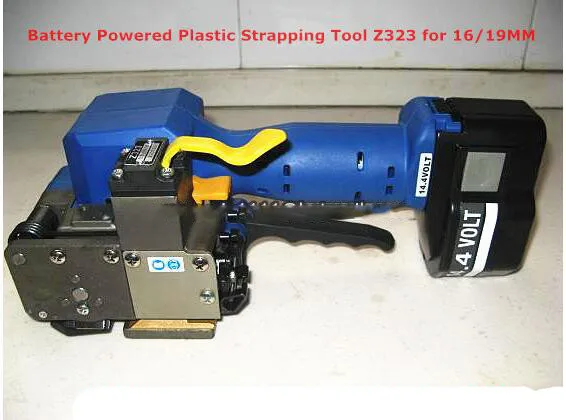 

Battery Operated Plastic Strapper Z323 Automatic Portable PET PP Plastic Strapping Machine Hand Strapping Packing Tool